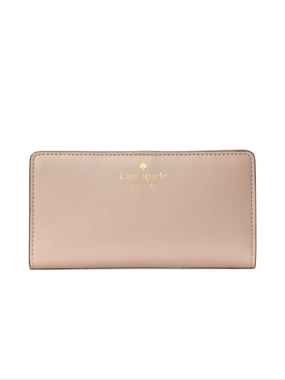 kate spade Blush Pink Saffiano Slim Continental Wallet
